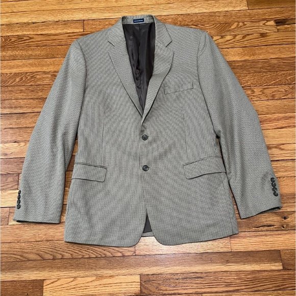 Stafford Navy Blazer, Tailored Jacket, Made in USA, Men's Size Small unclear navy blue type Vintage Second Hand main image 1